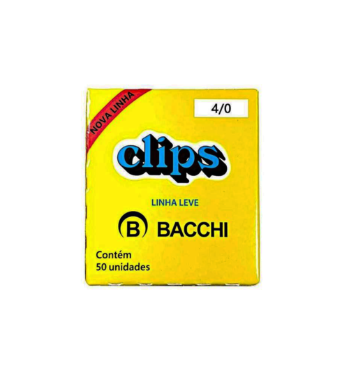 Clips Galvanizado 4/0 LL com 50 unid. - Bacchi
