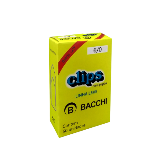 Clips Galvanizado 6/0 LL com 50 unid. - Bacchi